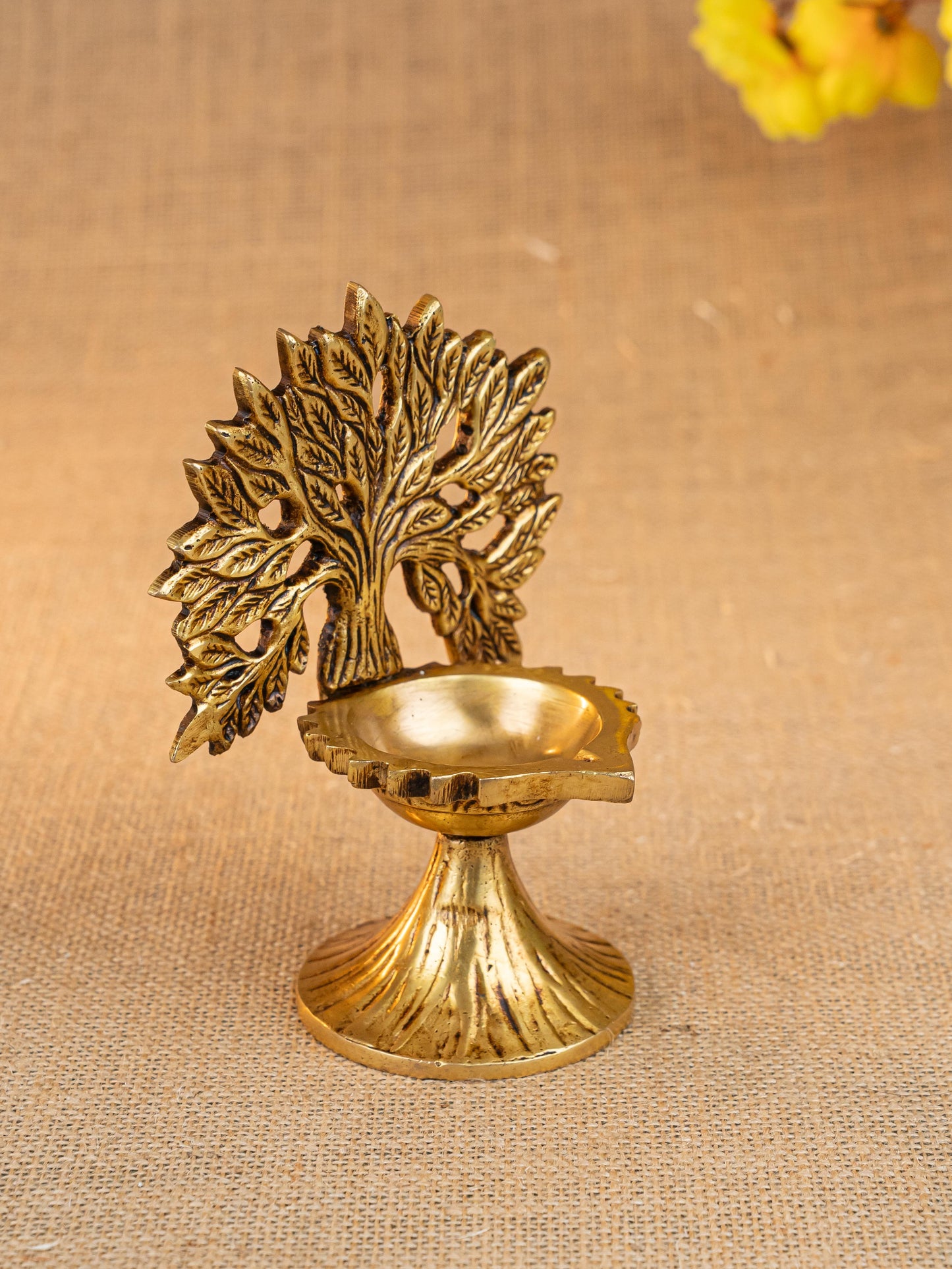Brass Kalpavriksha Tree with Diya - WL5274