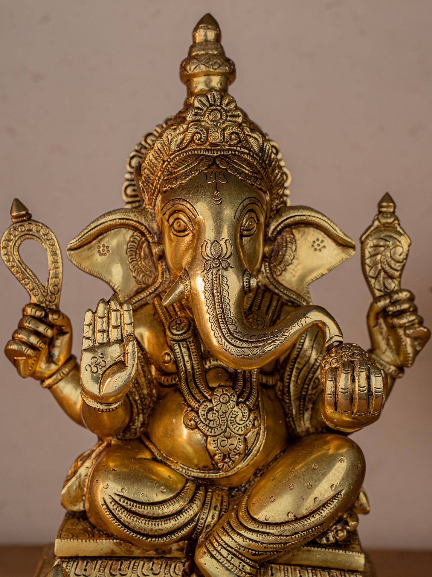 Brass Ganesha Idol - 17 inch - WL5275