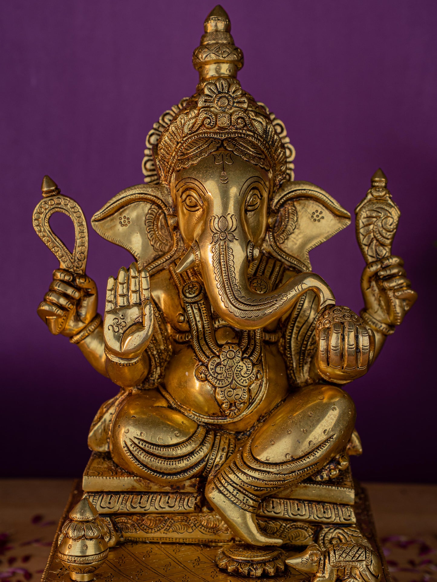 Brass Ganesha Idol - 17 inch - WL5275