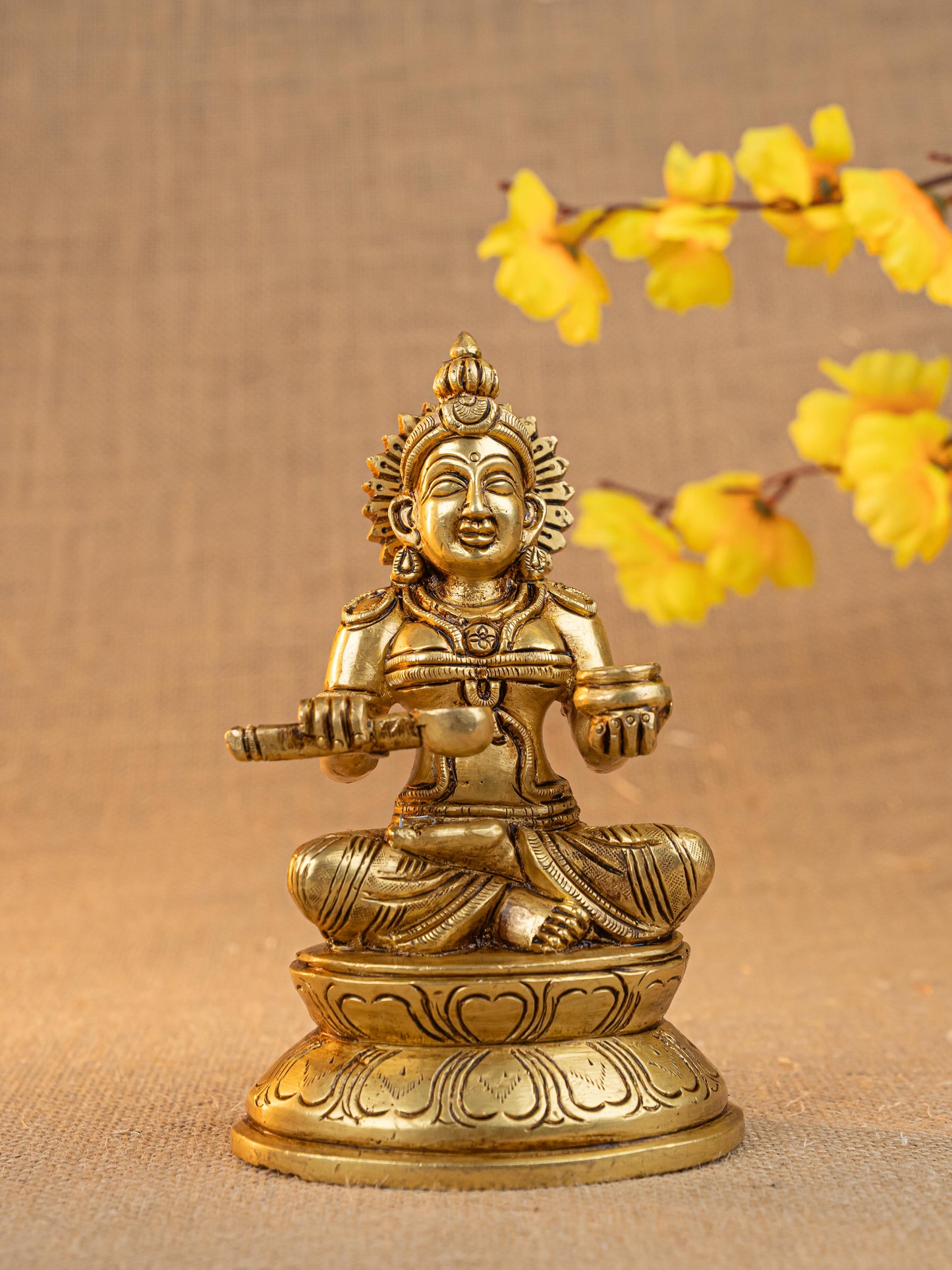 Brass Annapoorani Idol - 6 inch - WL5279