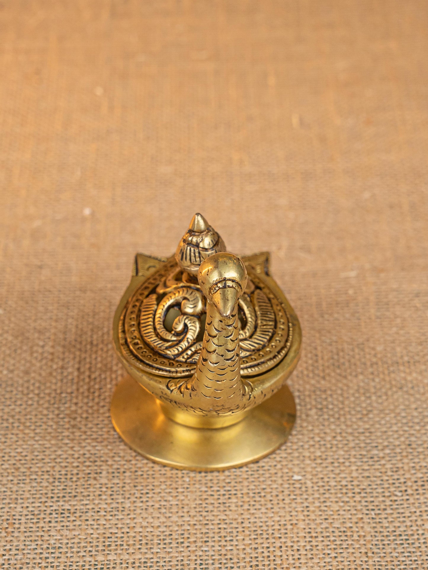 Brass Duck Shape Dhoop Dani - 4 inch - WL5280