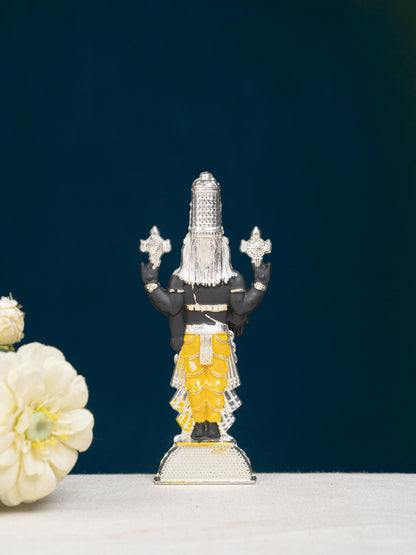 Zinc Alloy Tirupathi Balaji Idol - Silver - 6 inch - WL5180-2