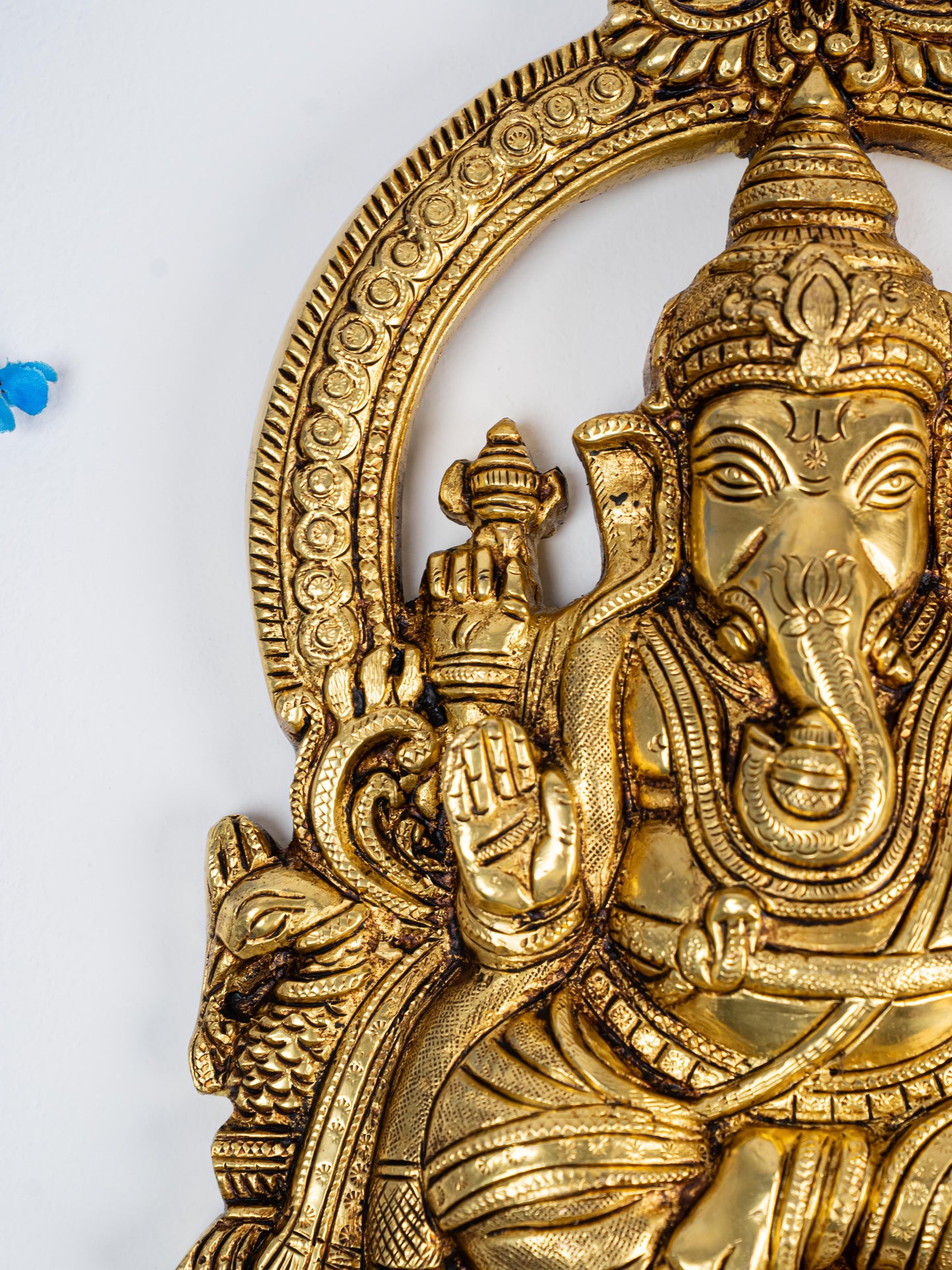 Brass Ganesha Idol - 11 inch - WL5282