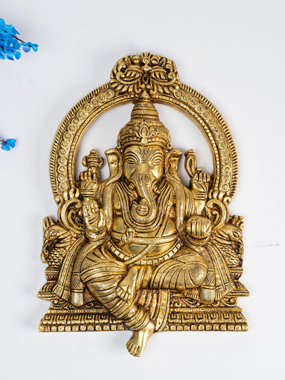 Brass Ganesha Idol - 11 inch - WL5282