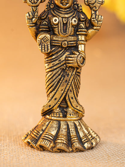 Brass Tirupathi Balaji Idol - 6 inch - WL5292