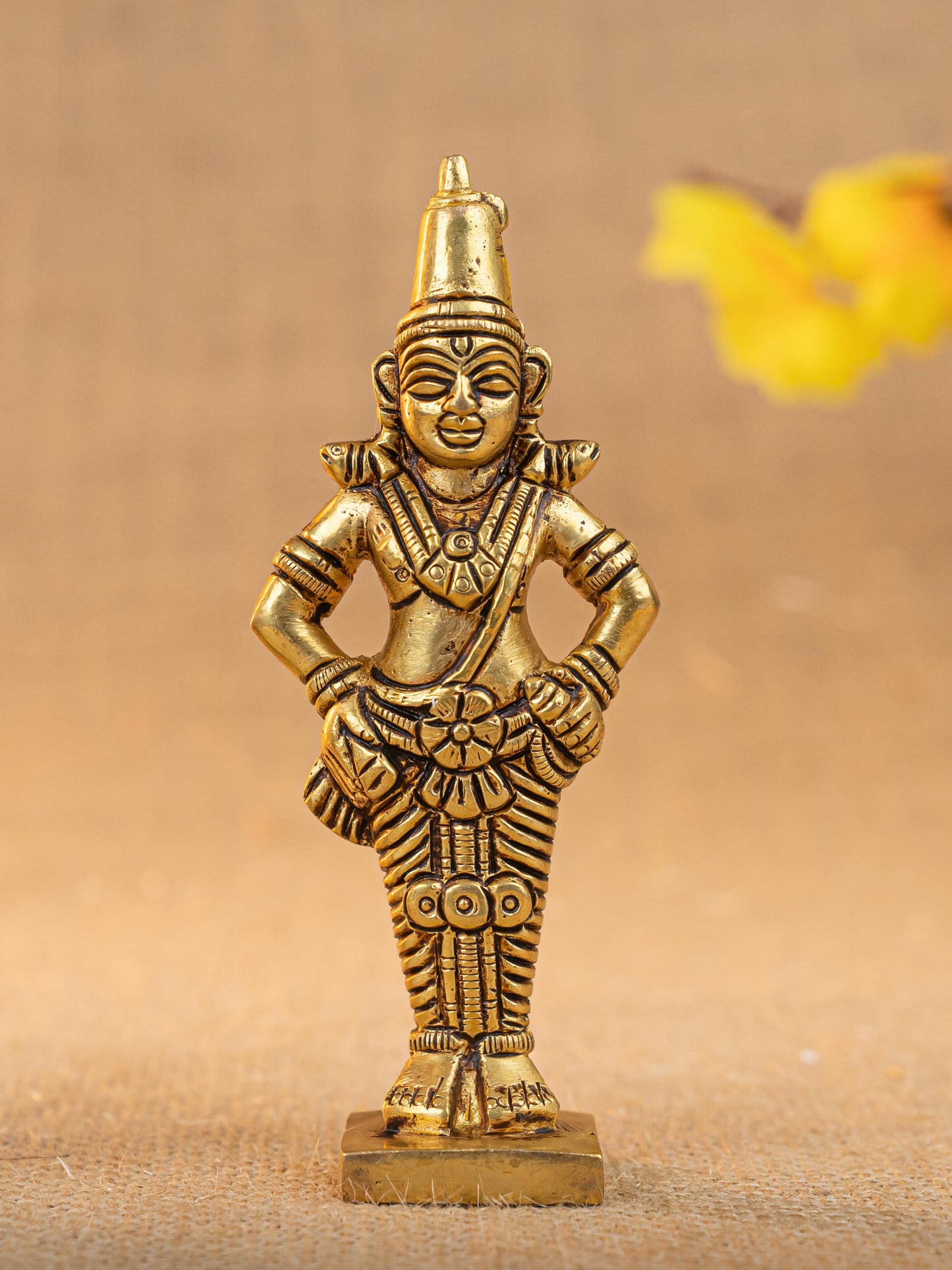 Brass Rukmani & Vitthal Idol - Set of 2 - 4 inch - WL5294