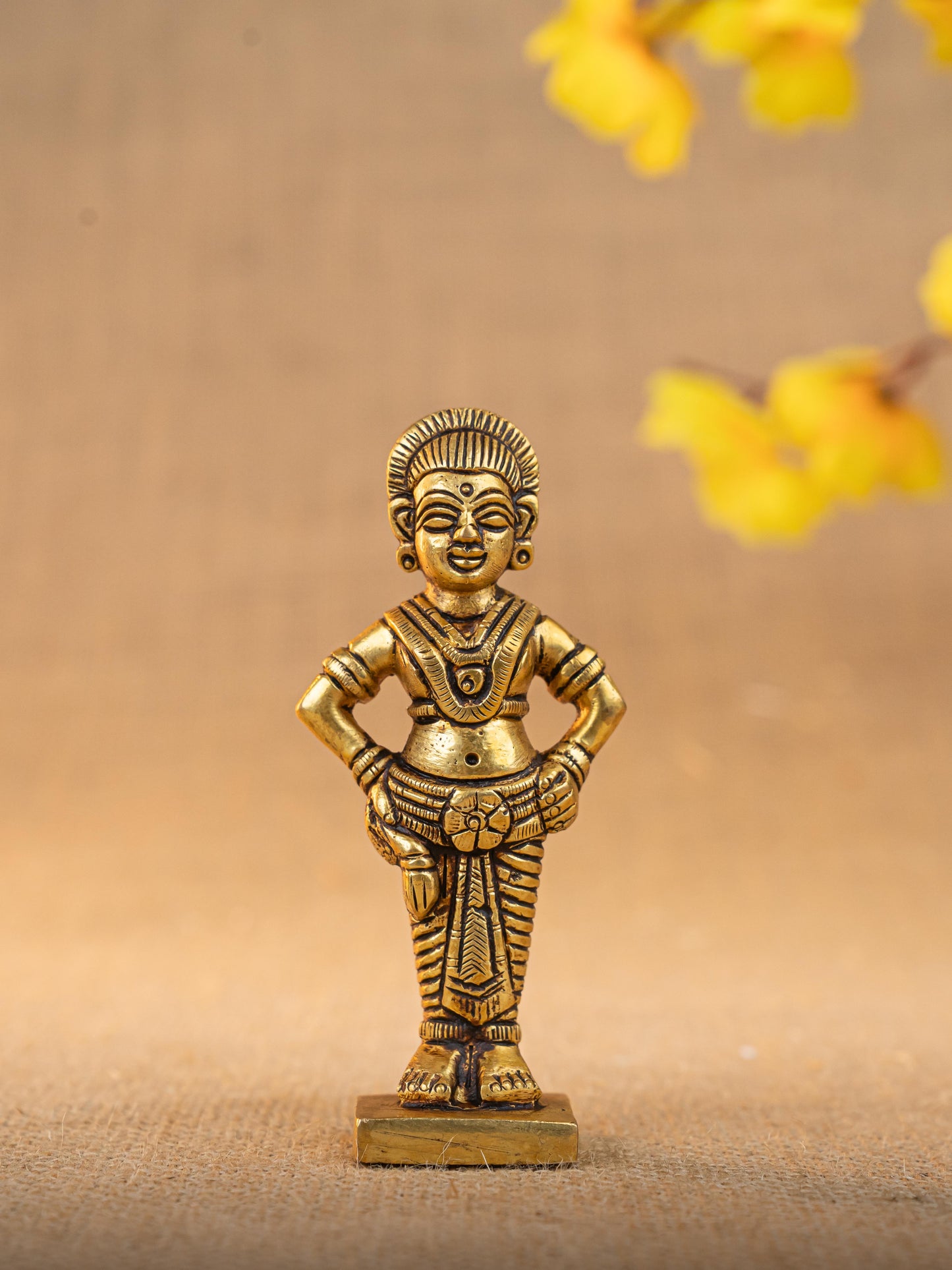 Brass Rukmani & Vitthal Idol - Set of 2 - 4 inch - WL5294