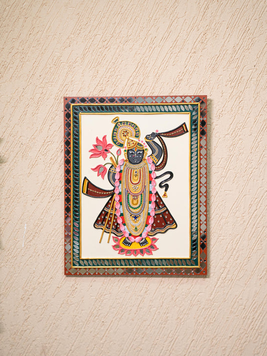 Lippan Art: Shreenathji Hanging Frame - 20 x 16 inch - WL5295