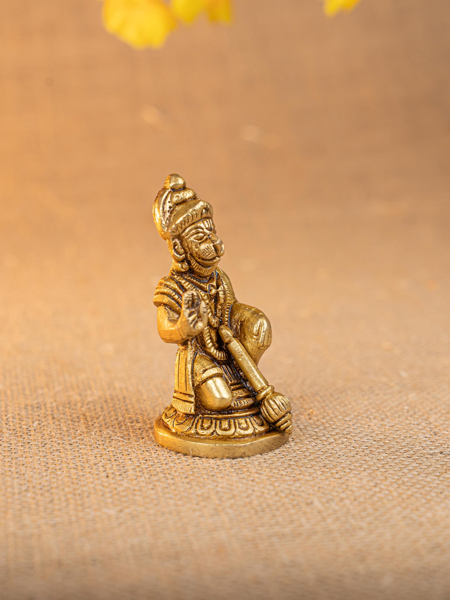 Brass Hanuman Idol - 3 inch - WL5296