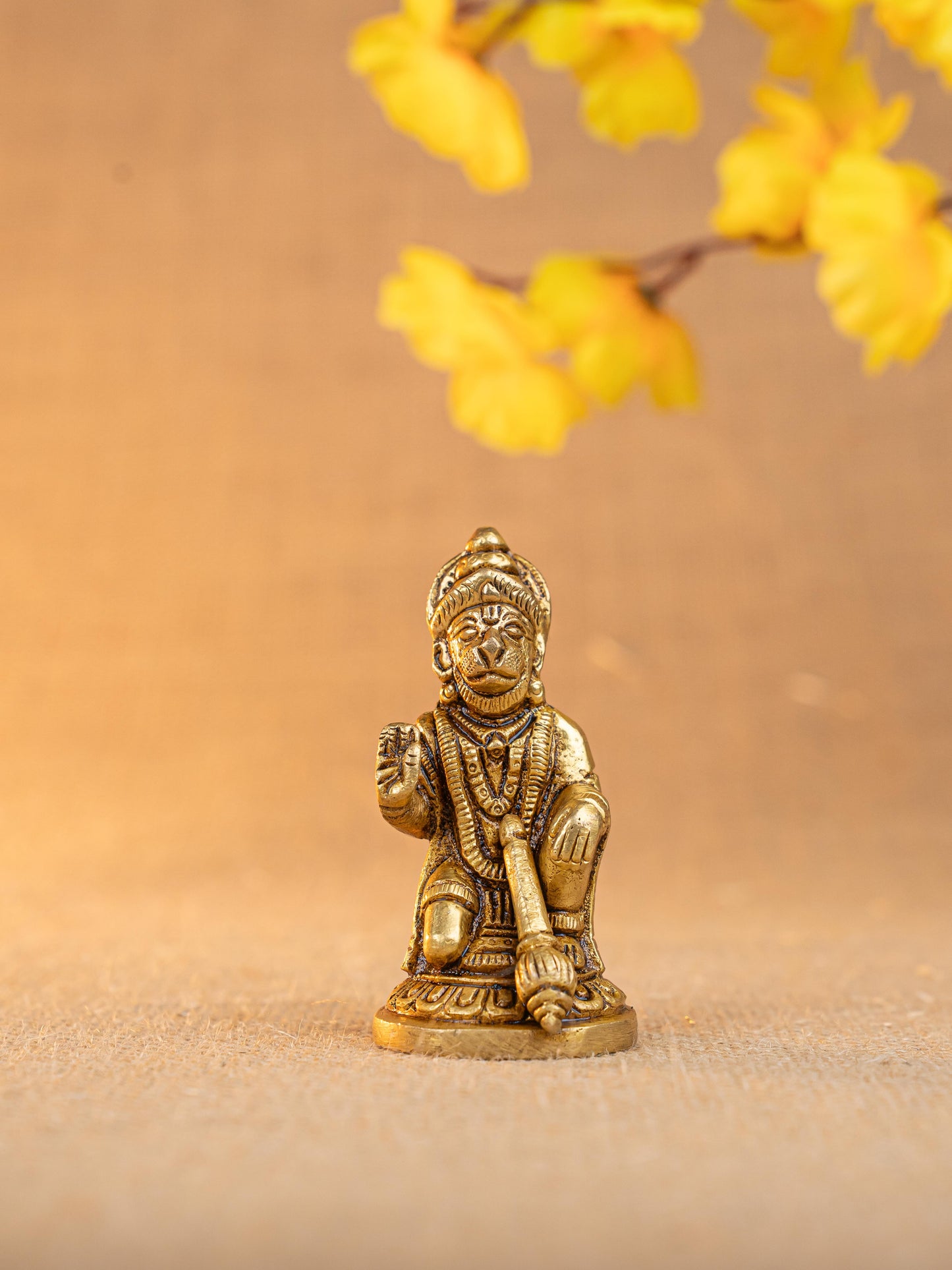Brass Hanuman Idol - 3 inch - WL5296