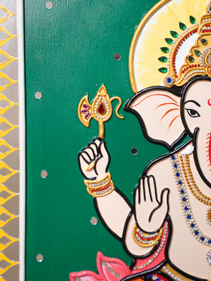 Lippan Art: Ganesha Hanging Frame - 16 x 14 inch - WL5302
