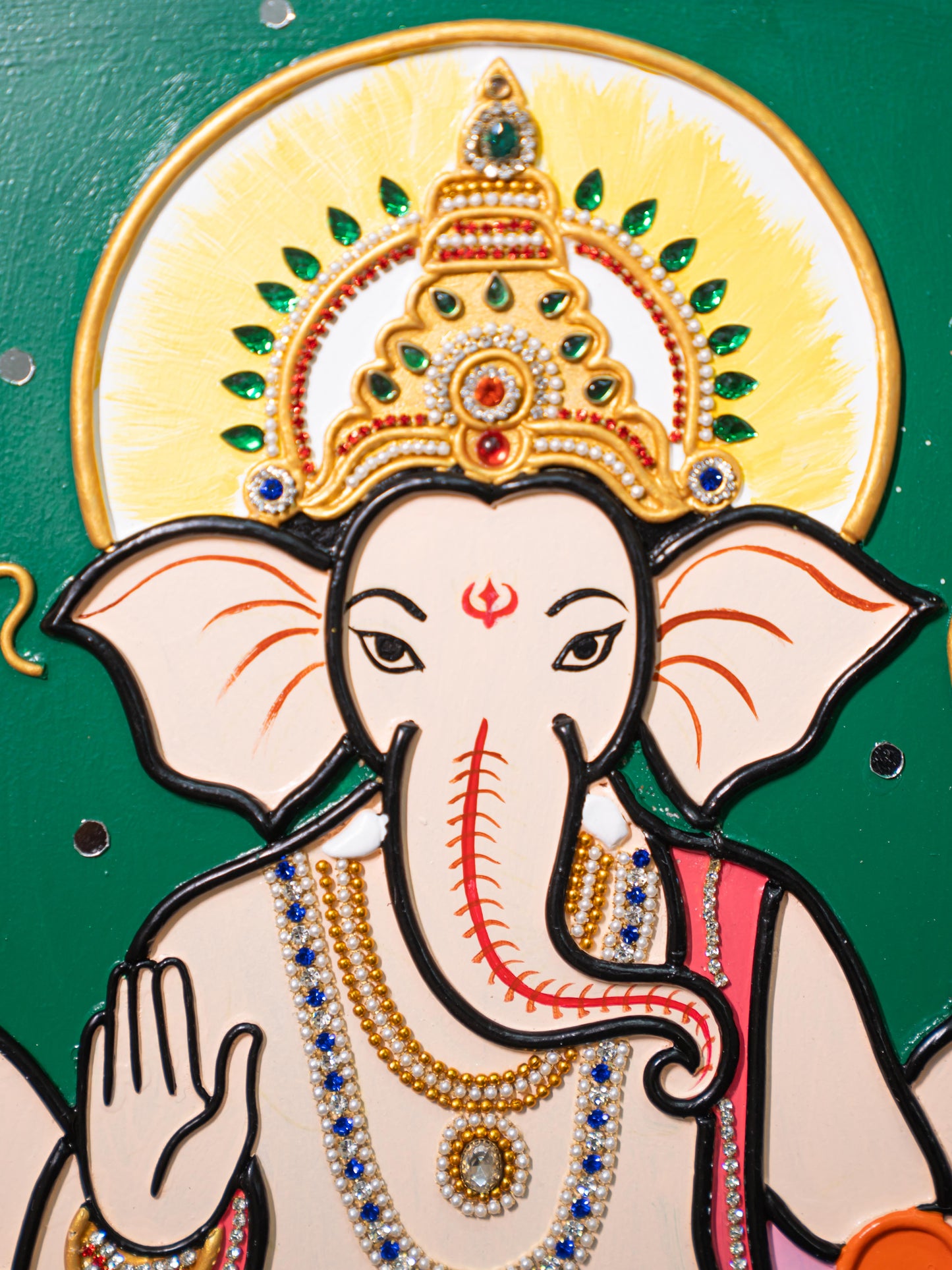 Lippan Art: Ganesha Hanging Frame - 16 x 14 inch - WL5302