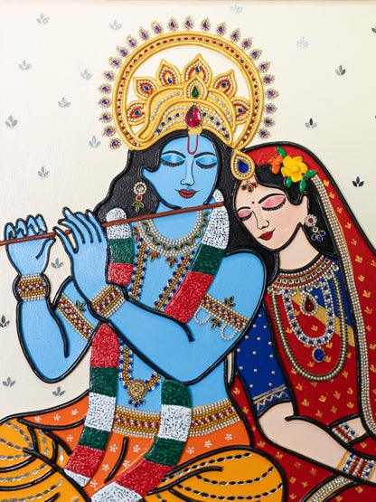 Lippan Art: Krishna Hanging Frame -  20 x 16 inch - WL5307