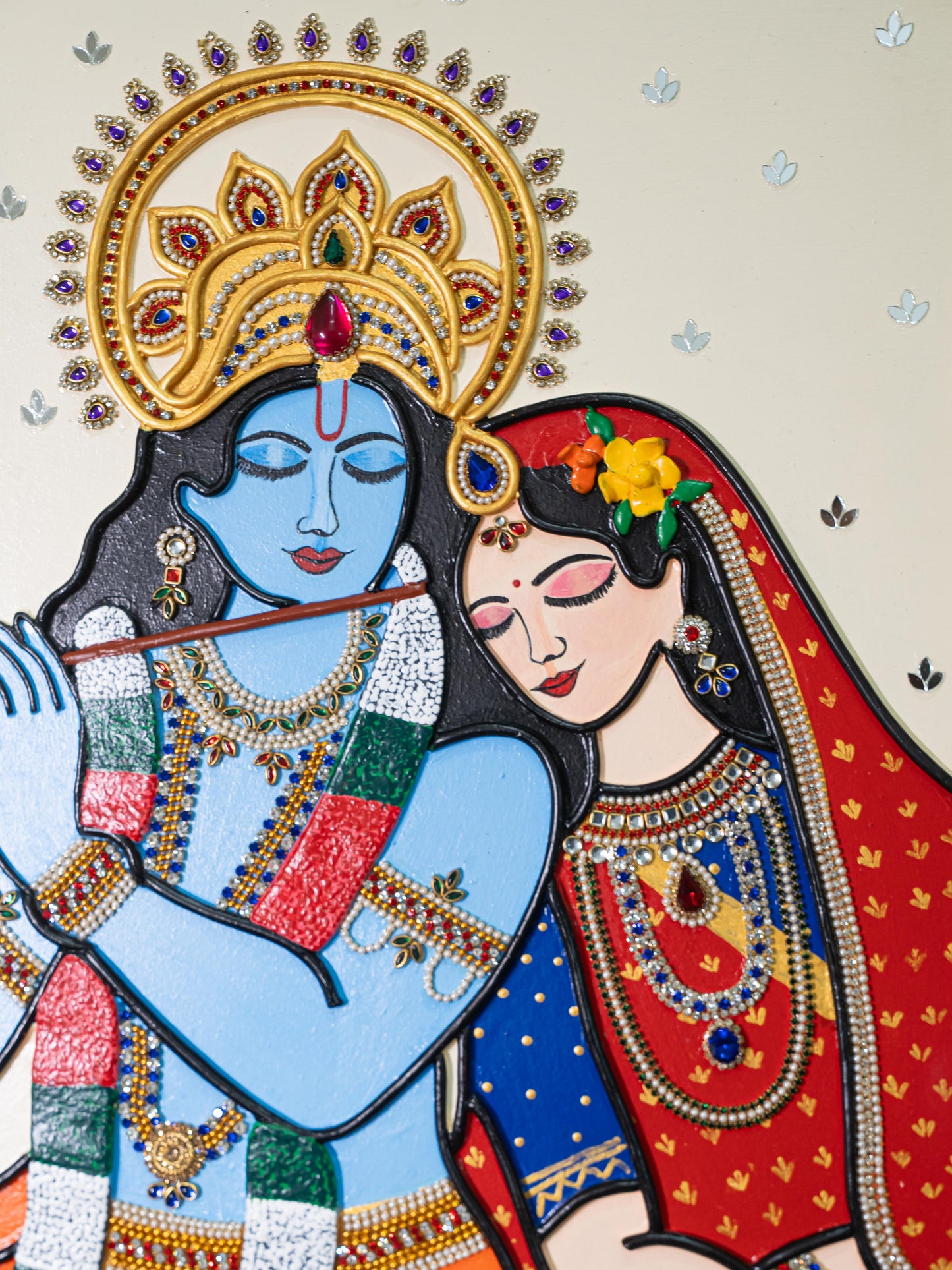 Lippan Art: Krishna Hanging Frame -  20 x 16 inch - WL5307
