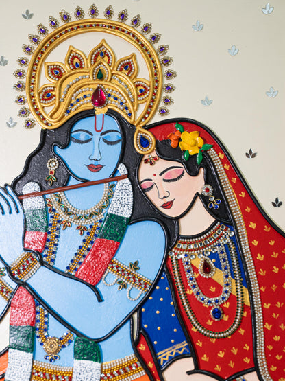 Lippan Art: Krishna Hanging Frame -  20 x 16 inch - WL5307