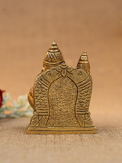 Brass Lakshmi with Kuber - 3 inch - WL5309