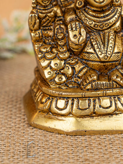 Brass Lakshmi with Kuber - 3 inch - WL5309