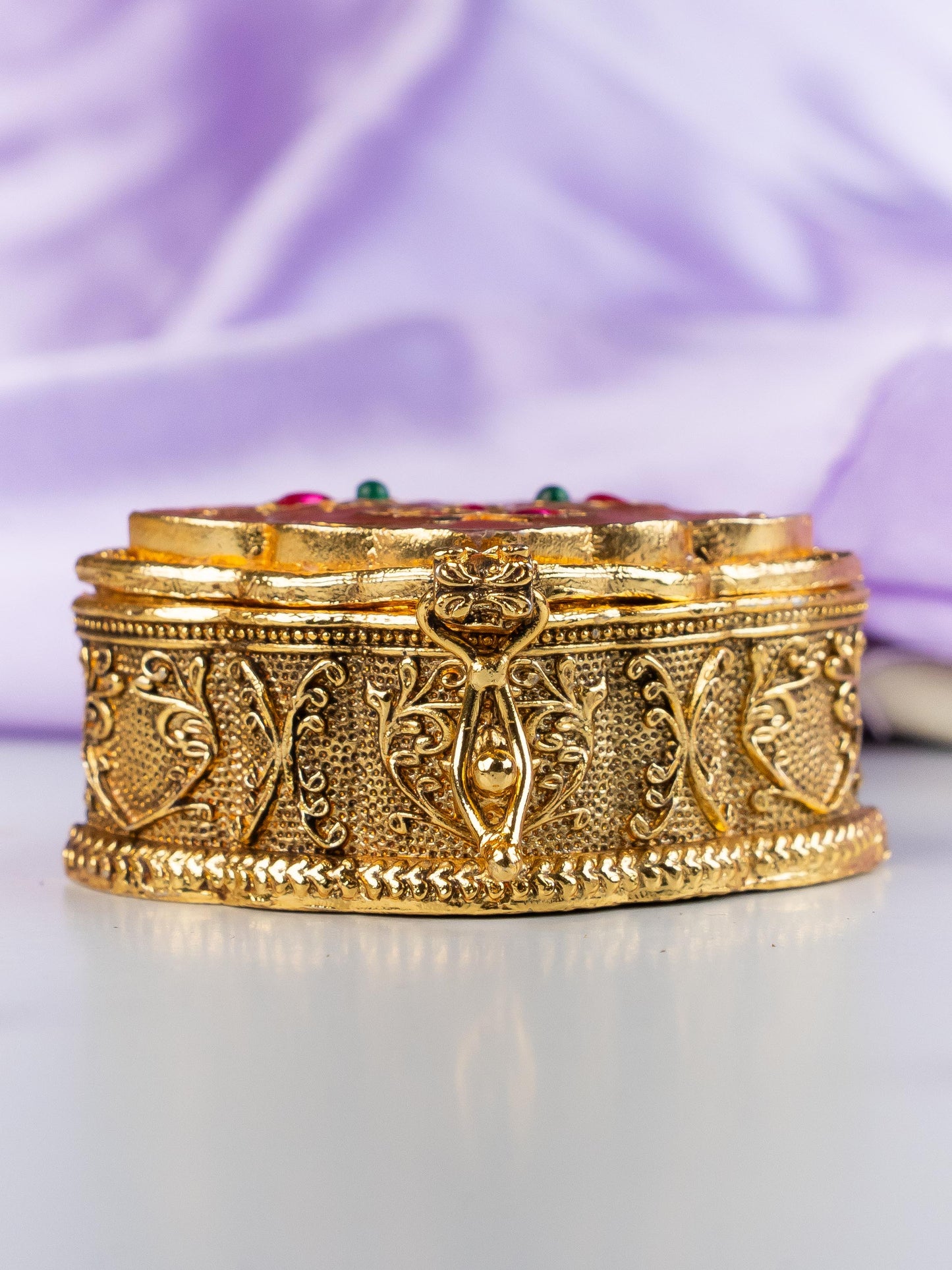 Designer Leaf Design Kumkum Holder - WL5313