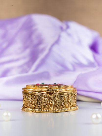 Designer Leaf Design Kumkum Holder - WL5313
