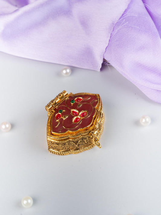 Designer Leaf Design Kumkum Holder - WL5313
