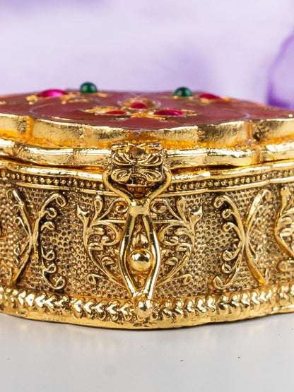 Designer Leaf Design Kumkum Holder - WL5313