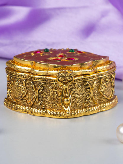 Designer Leaf Design Kumkum Holder - WL5313