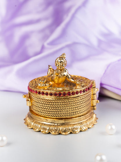 Designer Baby Krishna Kumkum Holder - WL5314