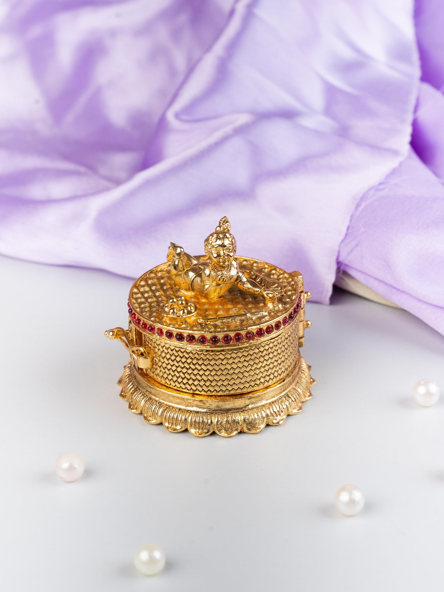 Designer Baby Krishna Kumkum Holder - WL5314