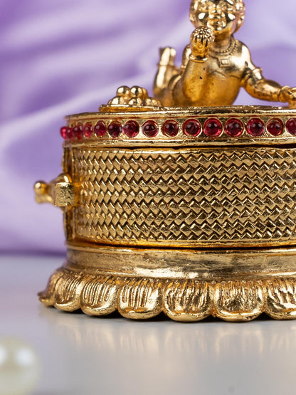 Designer Baby Krishna Kumkum Holder - WL5314