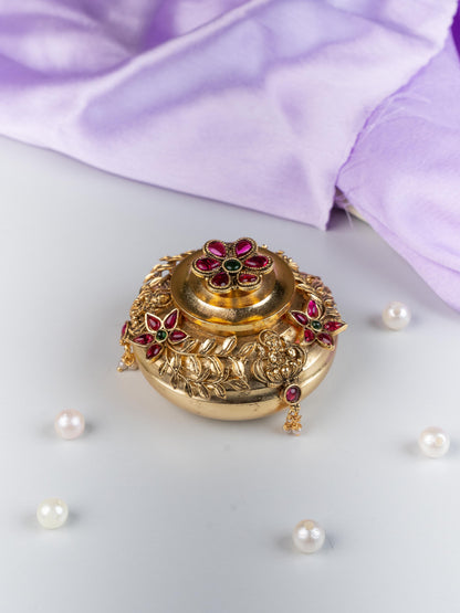 Designer Flower Kumkum Holder - WL5315