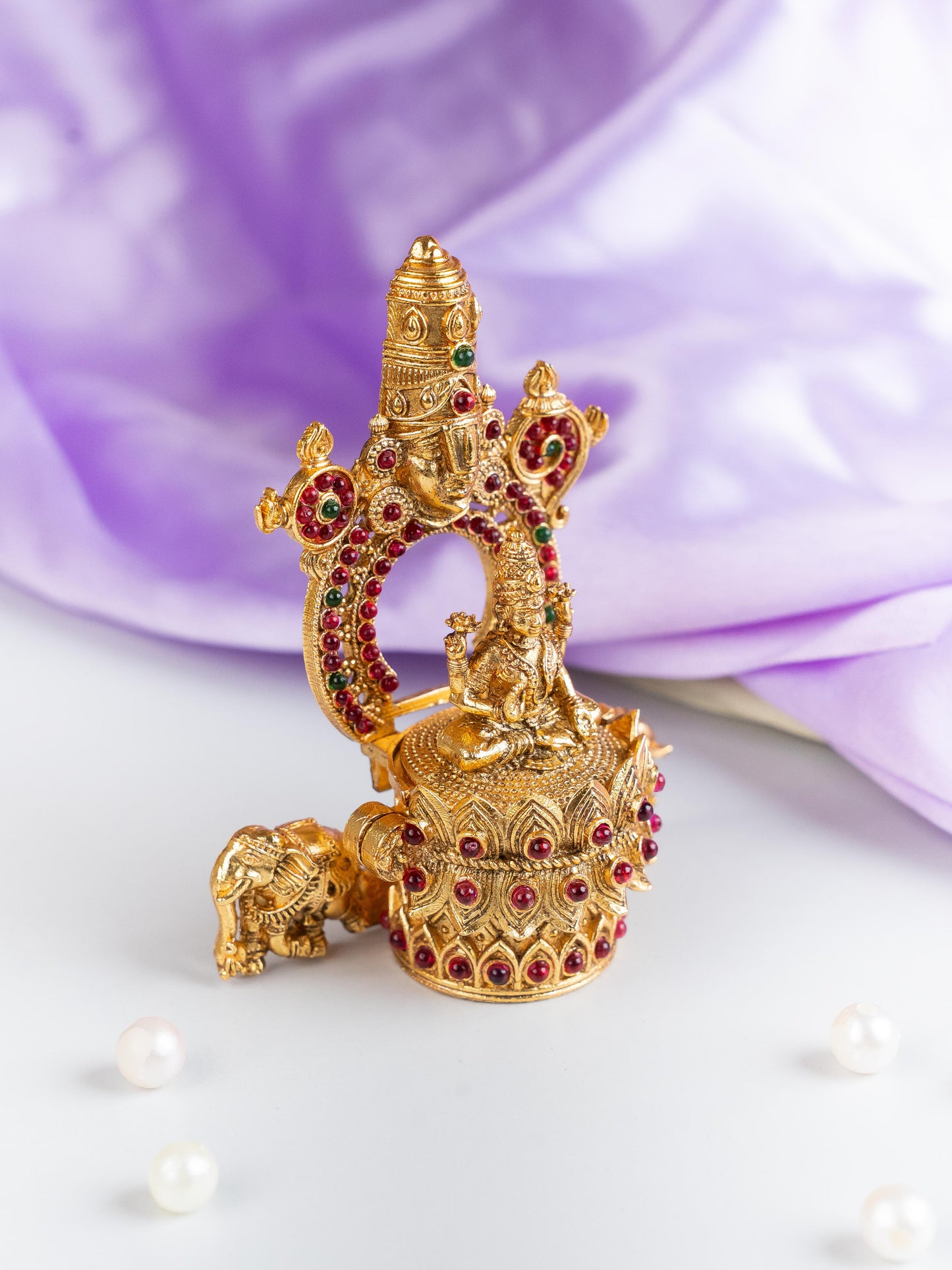 Designer Tirupathi Balaji with Lakshmi Kumkum Holder - WL5316