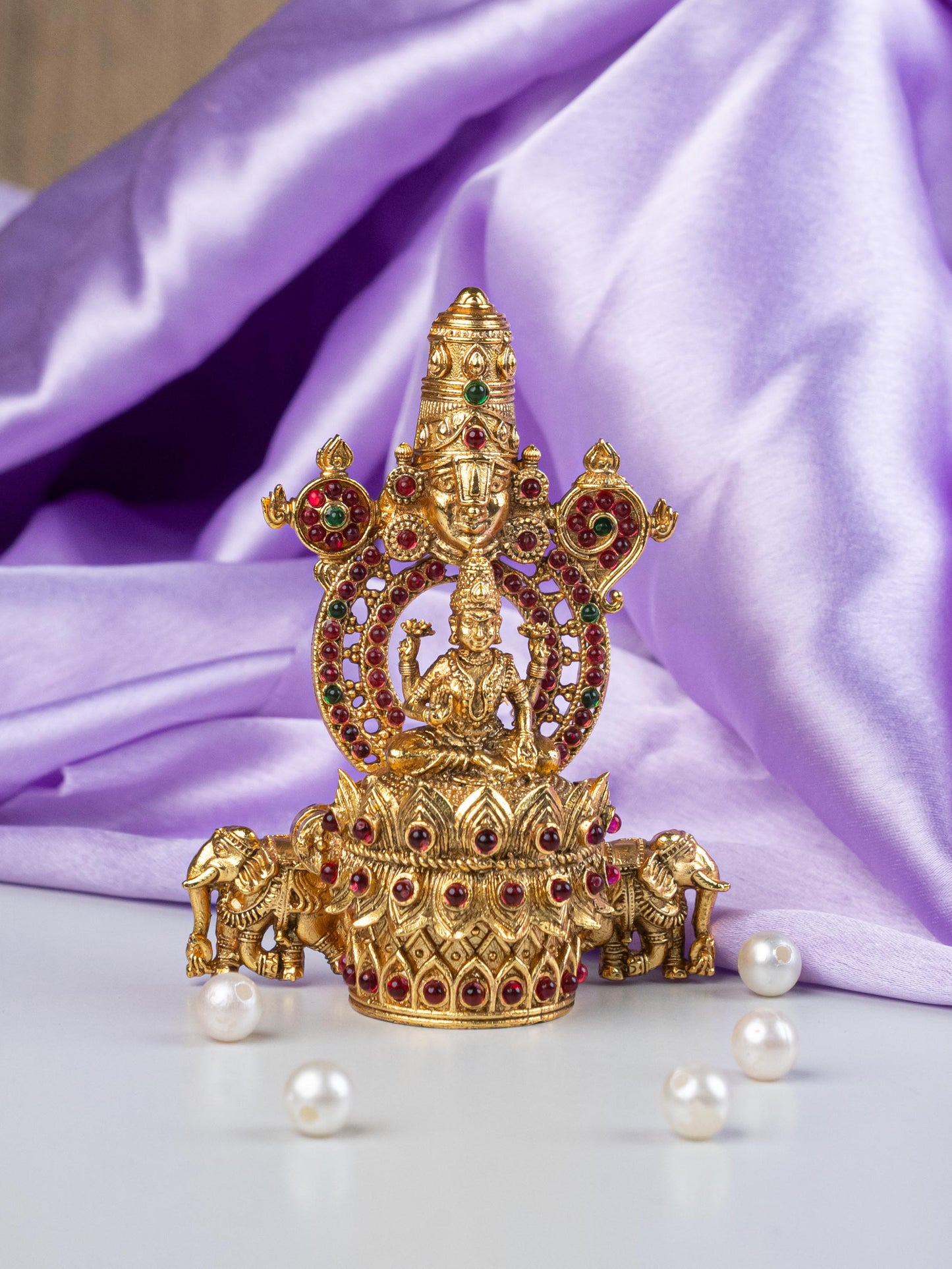 Designer Tirupathi Balaji with Lakshmi Kumkum Holder - WL5316