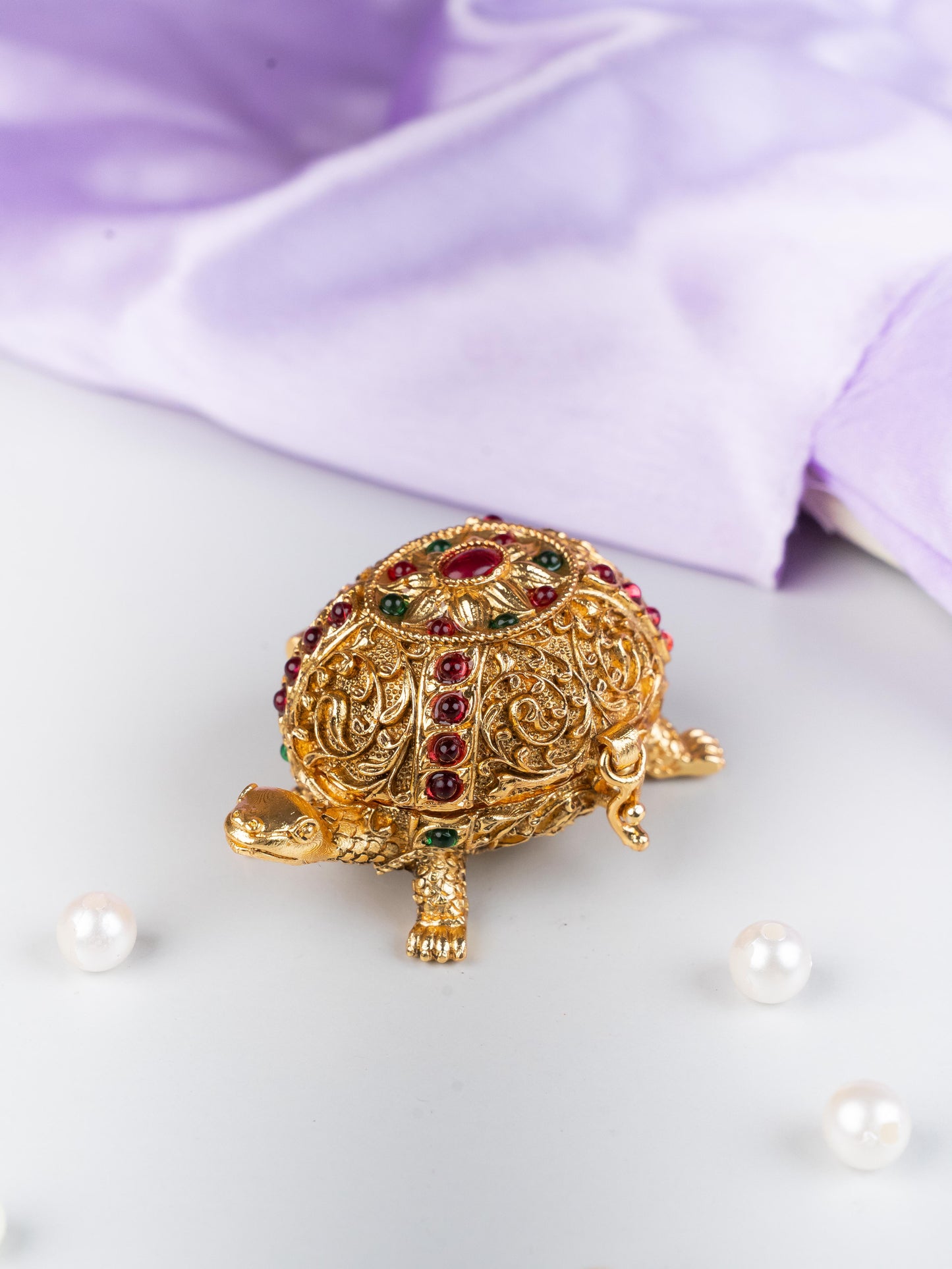 Designer Tortoise Kumkum Holder - WL5319