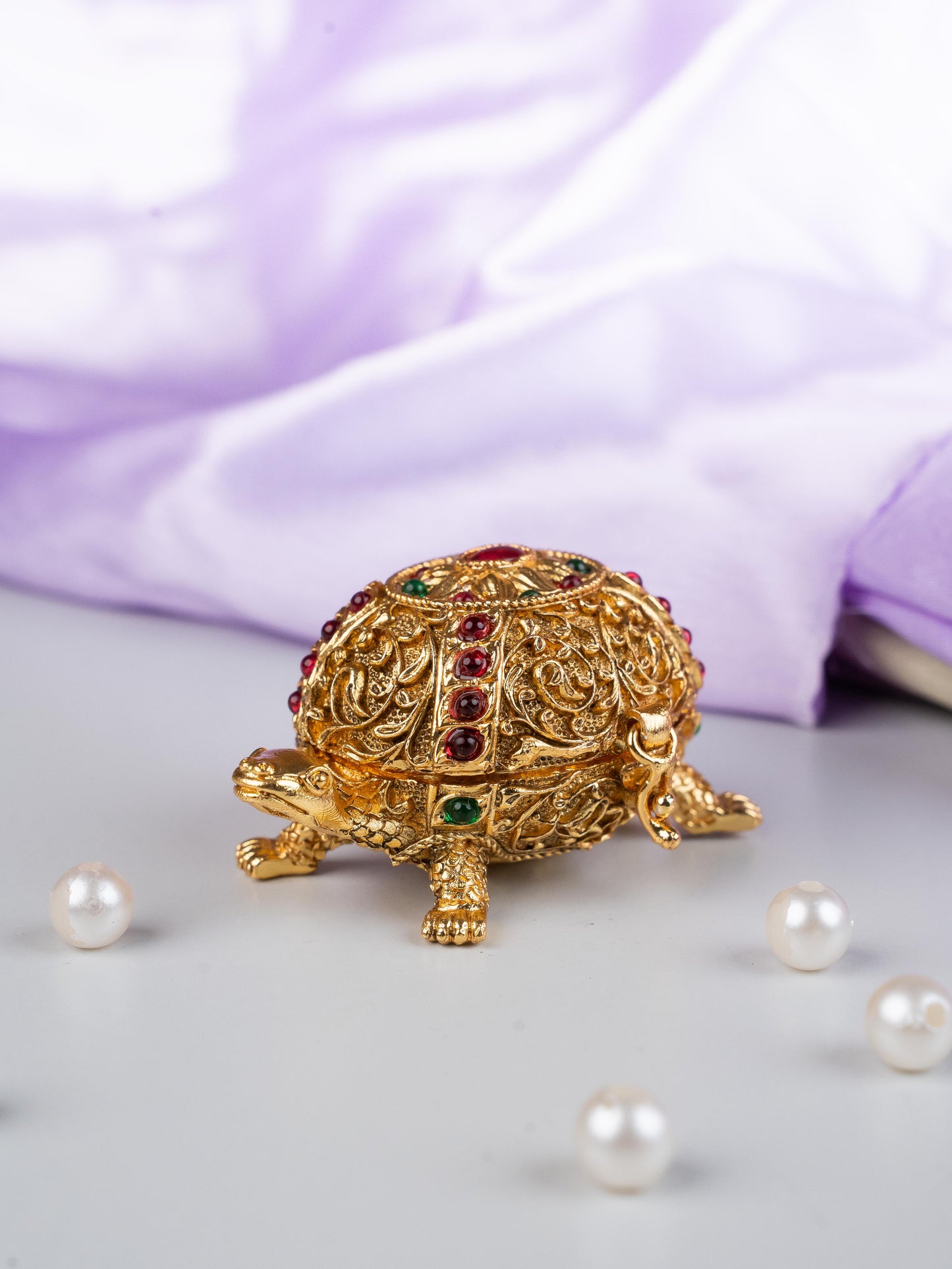 Designer Tortoise Kumkum Holder - WL5319