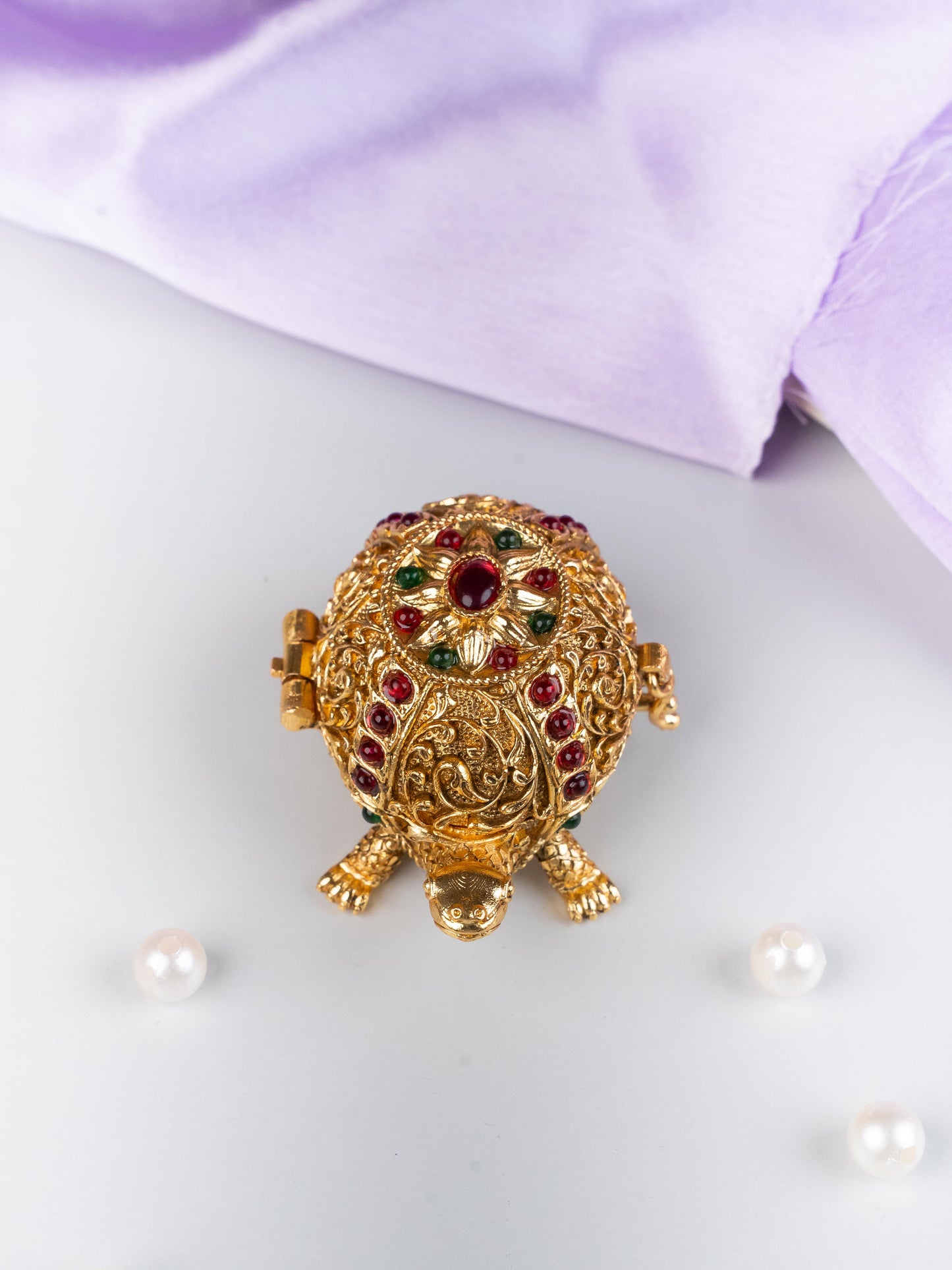 Designer Tortoise Kumkum Holder - WL5319