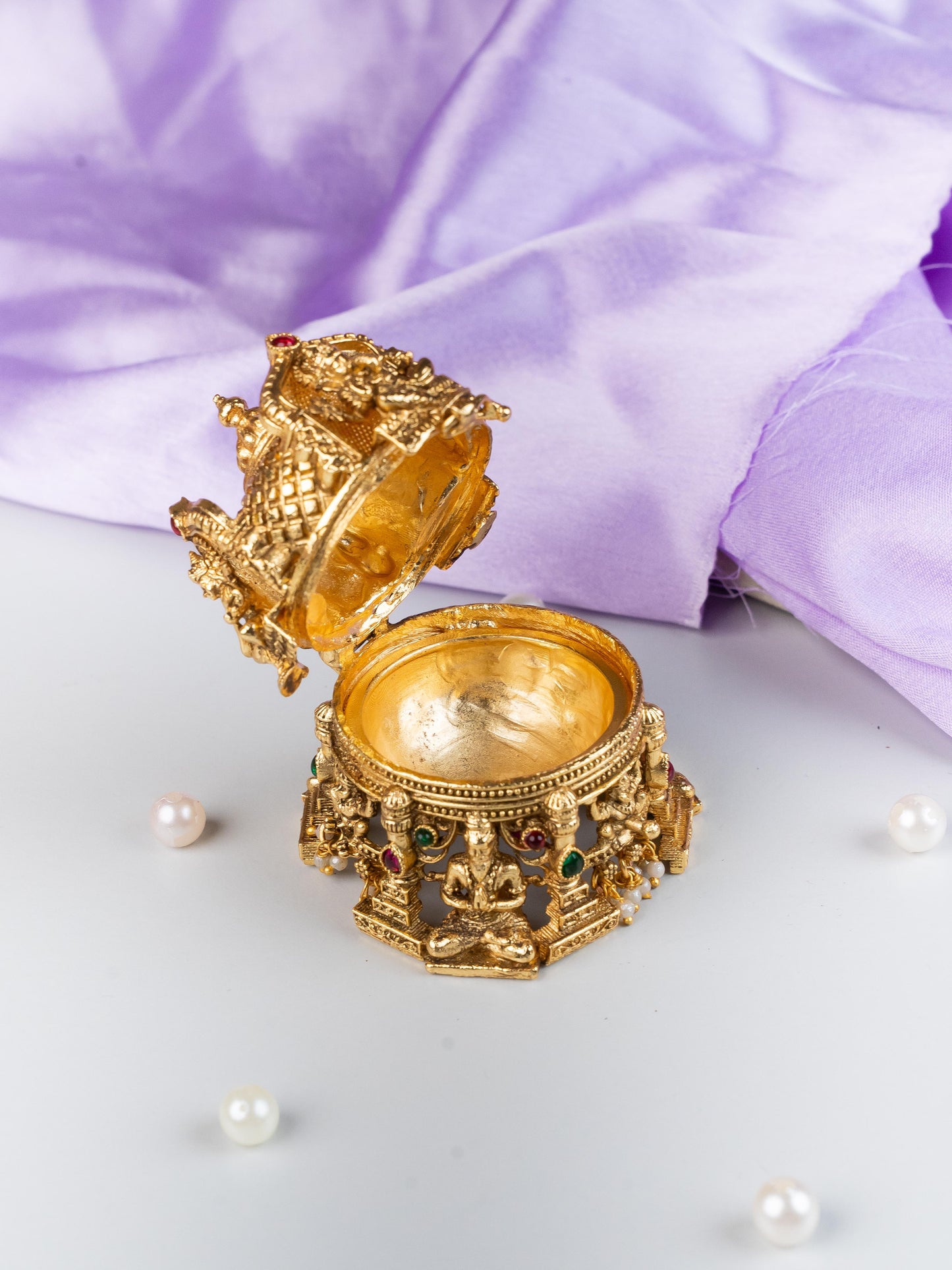 Designer Lakshmi Ganesha Kumkum Holder - WL5320