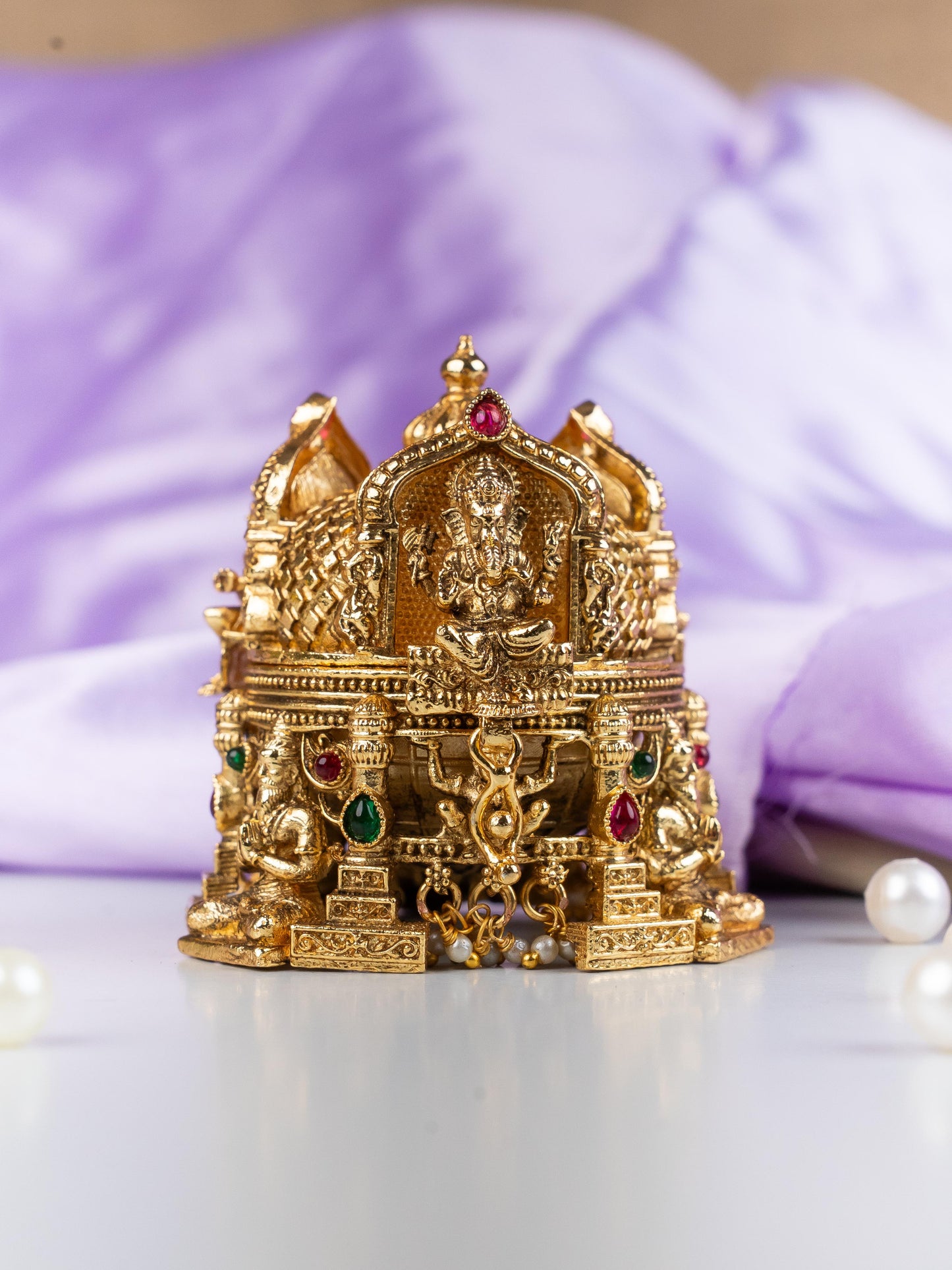 Designer Lakshmi Ganesha Kumkum Holder - WL5320