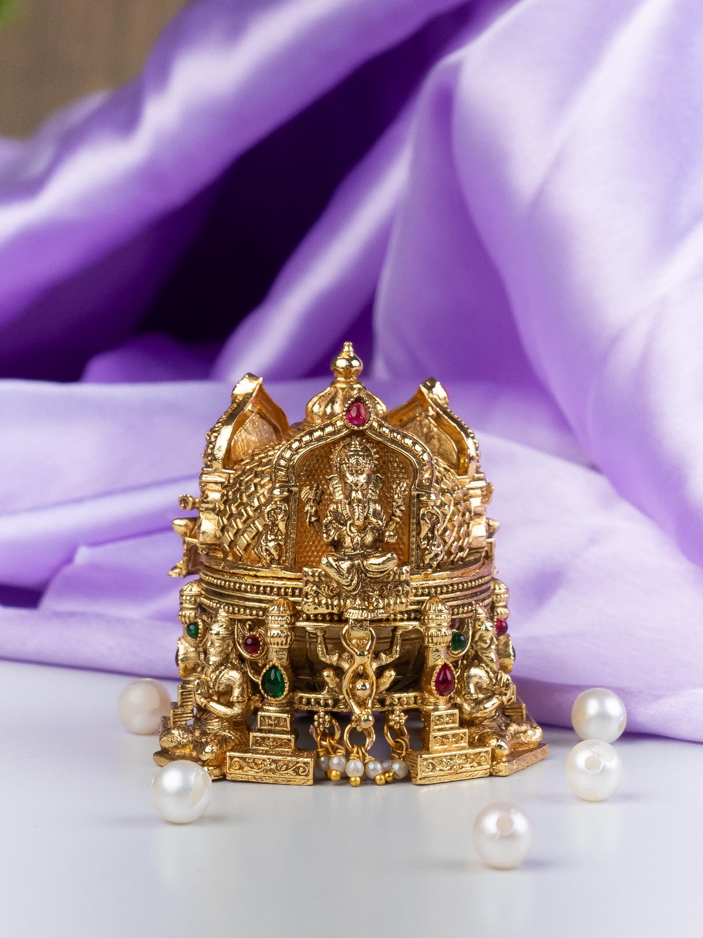 Designer Lakshmi Ganesha Kumkum Holder - WL5320