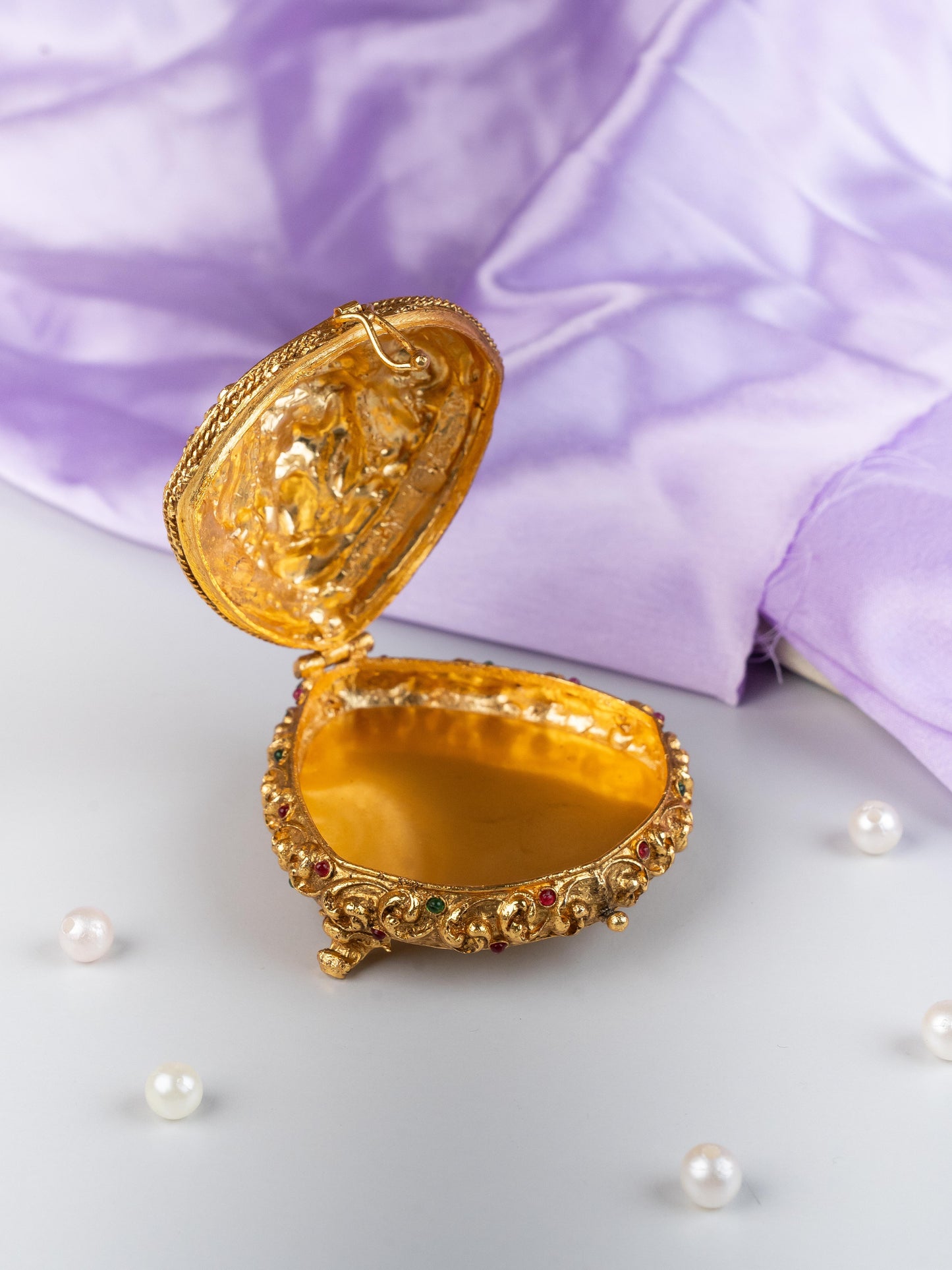 Designer Lakshmi Oval Kumkum Holder - WL5321