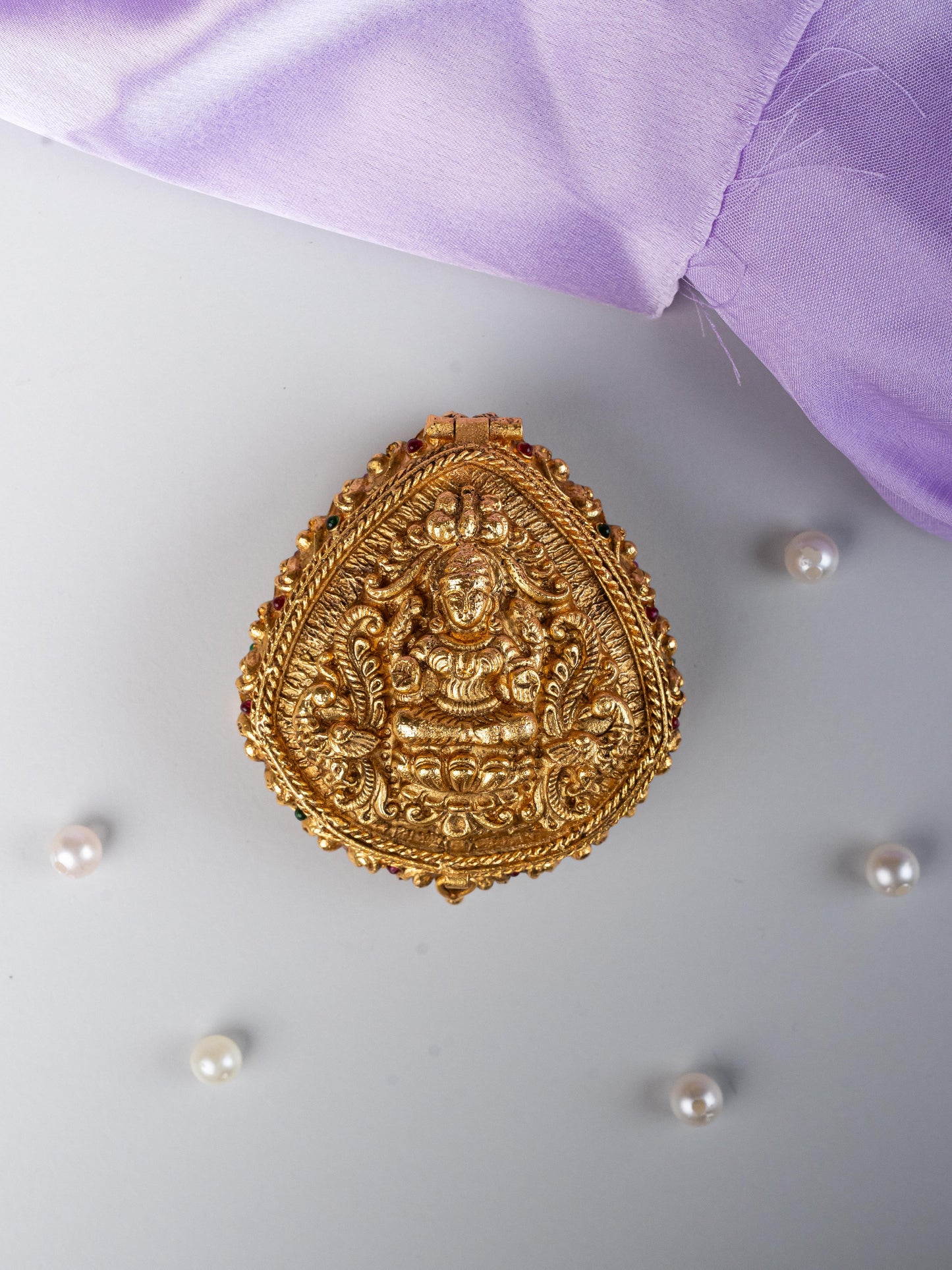 Designer Lakshmi Oval Kumkum Holder - WL5321