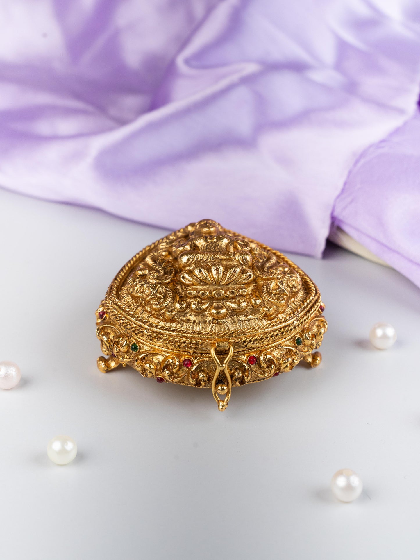 Designer Lakshmi Oval Kumkum Holder - WL5321