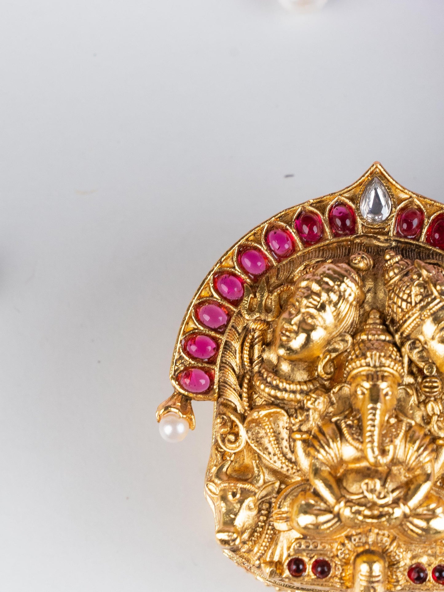 Designer Ganesha & Shivan Kumkum Holder - WL5323