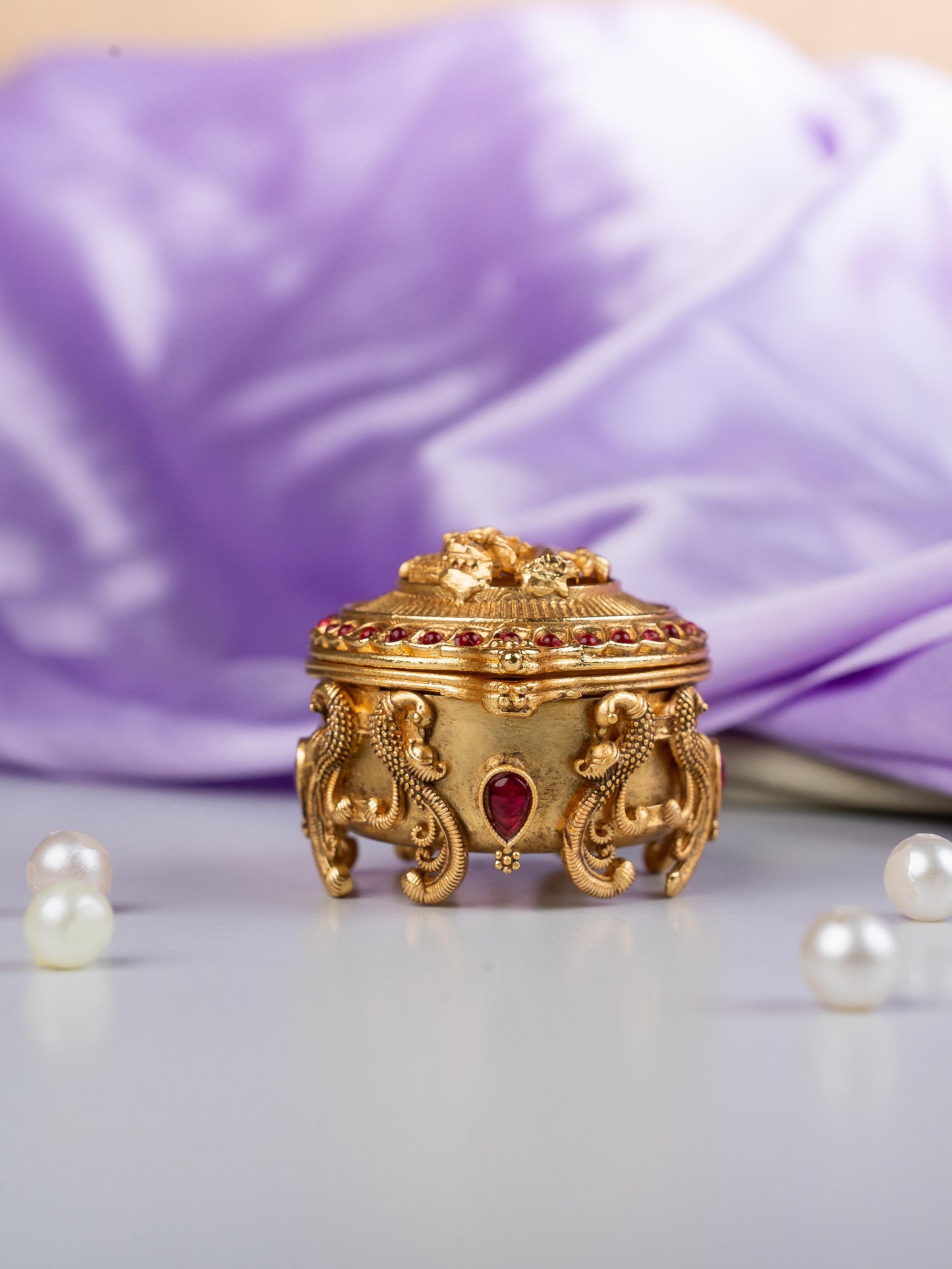 Designer Radha & Krishna Kumkum Holder - WL5324