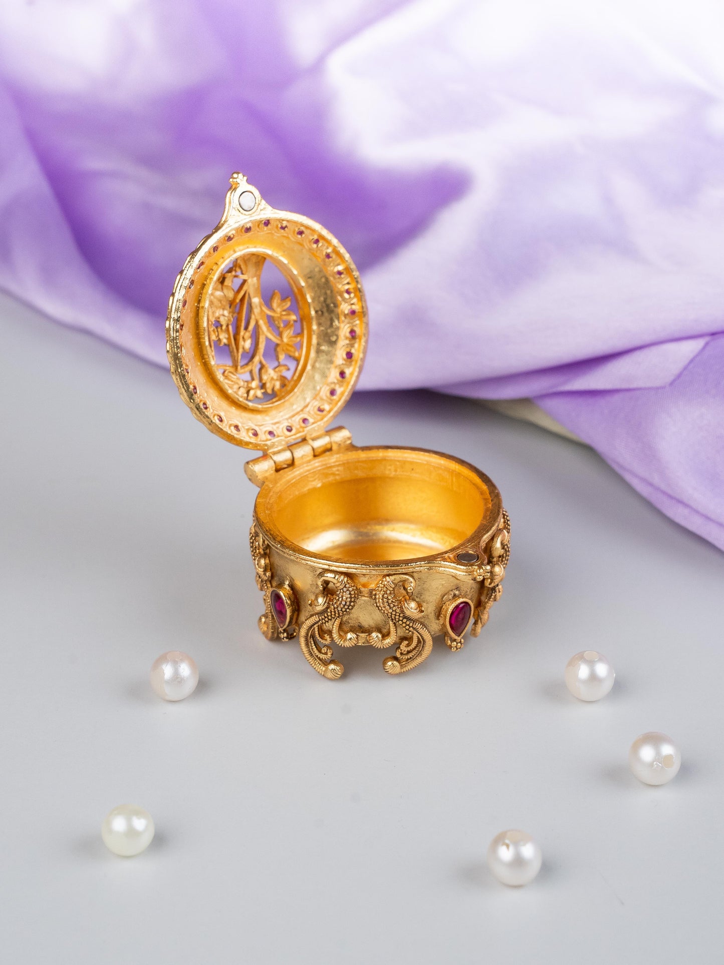 Designer Radha & Krishna Kumkum Holder - WL5324