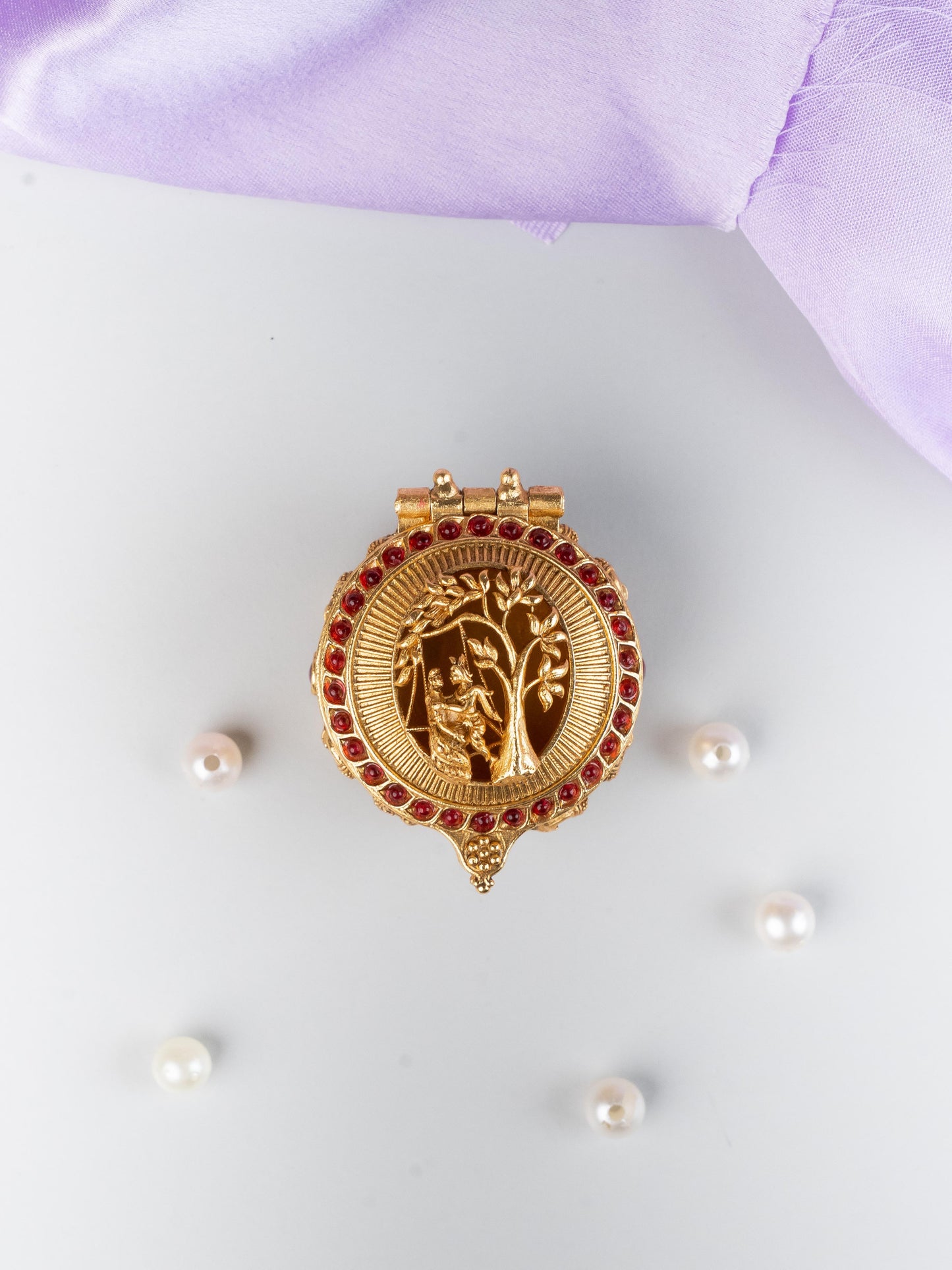 Designer Radha & Krishna Kumkum Holder - WL5324