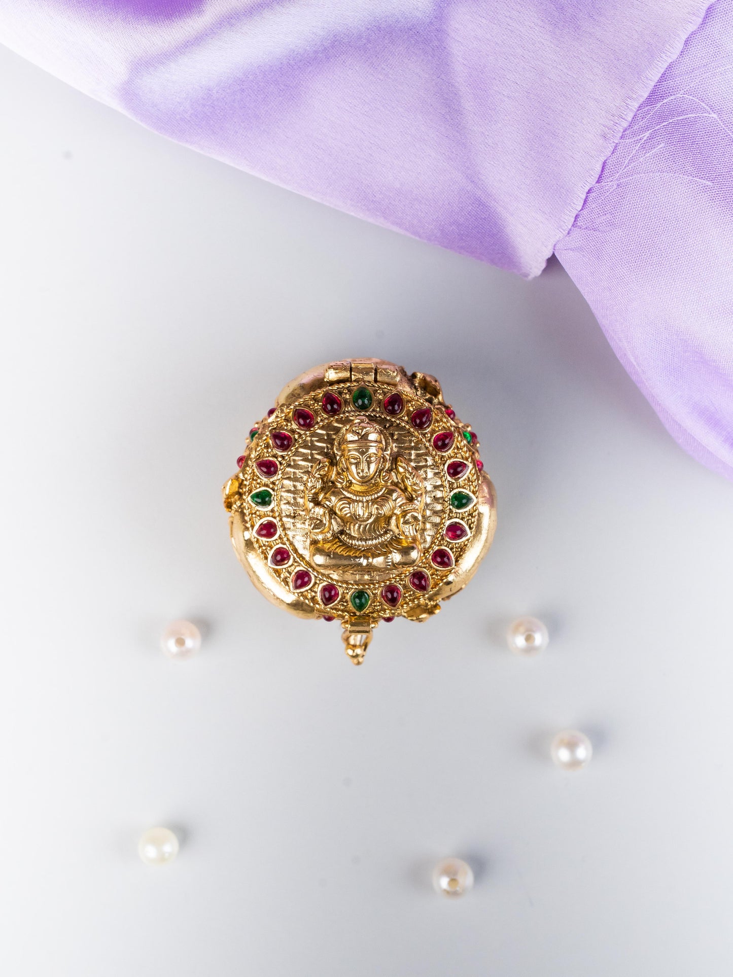 Designer Lakshmi with Cow Kumkum Holder - WL5325