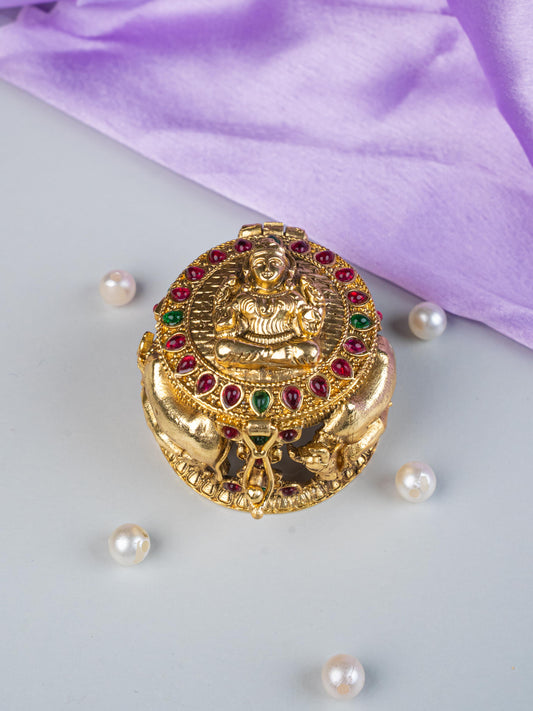 Designer Lakshmi with Cow Kumkum Holder - WL5325