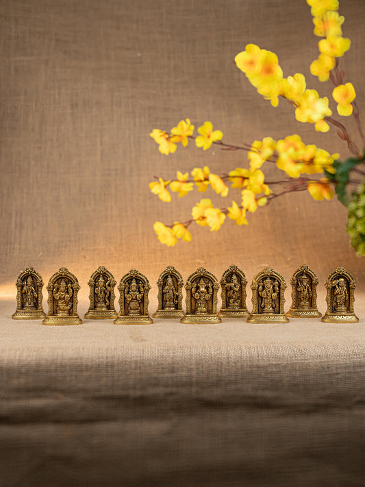 Brass Dasavatharam Idol - 3 inch - WL5329