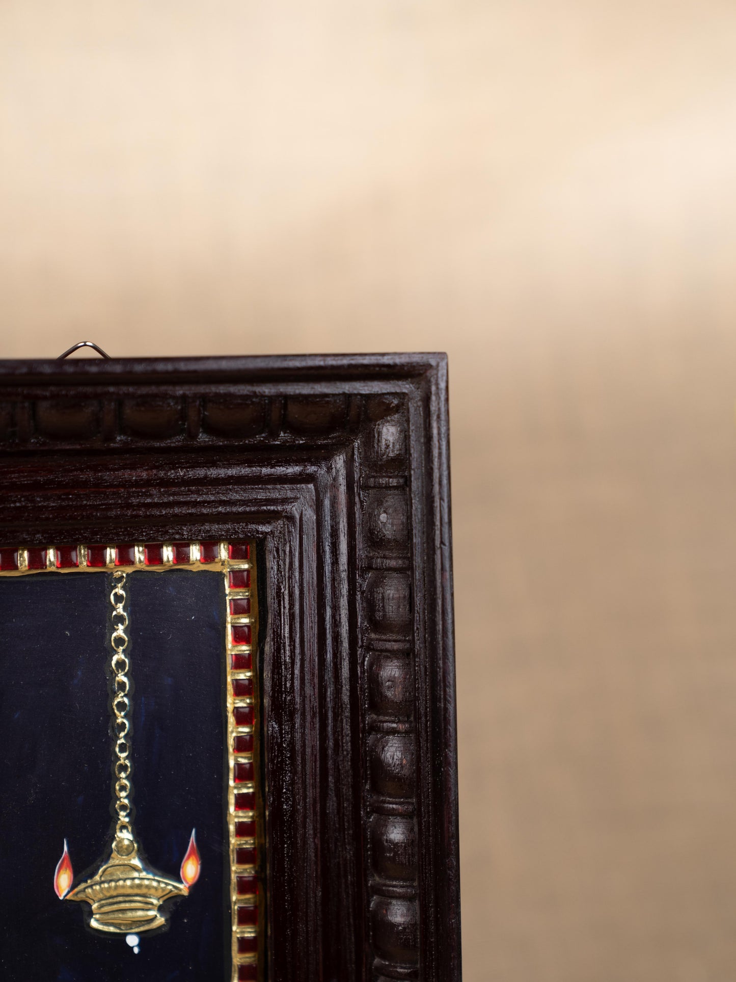 Tanjore Painting - Ranganathar - Flat (Gold Foil) - 15x12 inch - WL5330