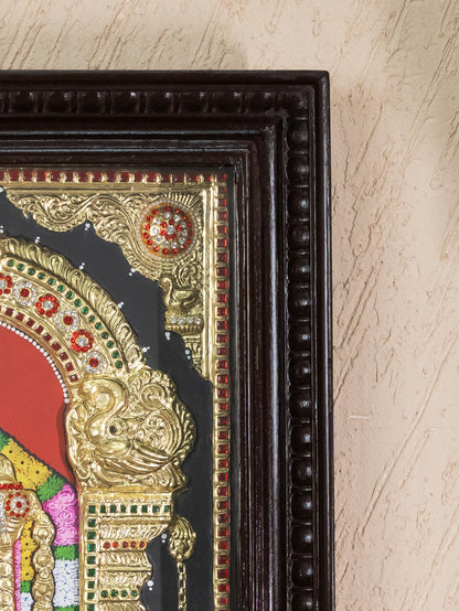 Tanjore Painting - Tirupathi Balaji - Semi Embossed - 24x18 inch - WL5335